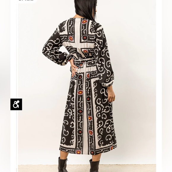 NWT- Bohme Porter Wrap MIDI Dress Sz XS - Picture 4 of 7